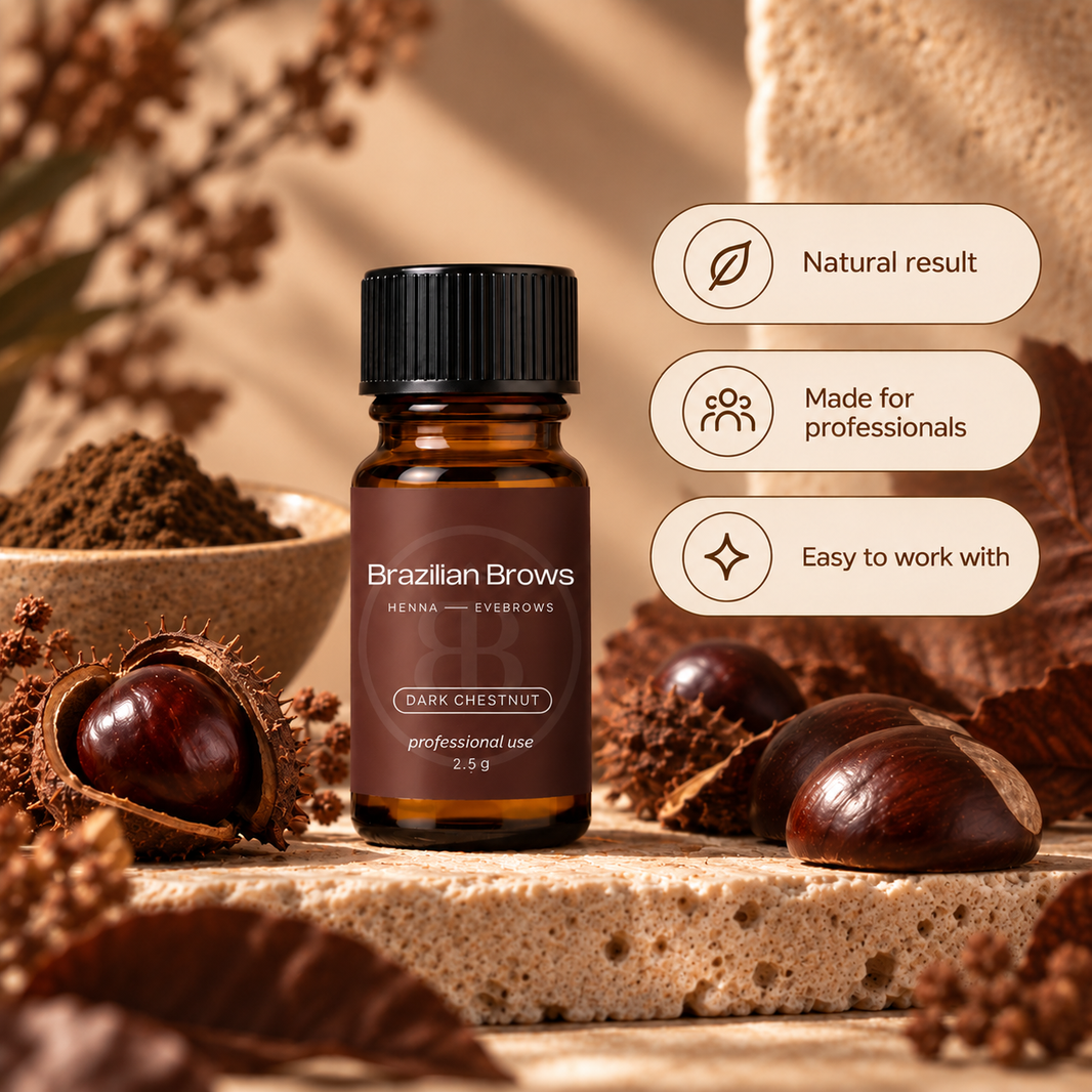 Henna Wenkbrauwverf - Dark Chestnut