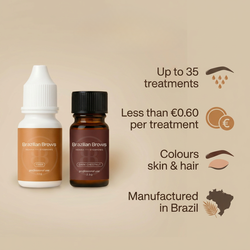 Henna Wenkbrauwverf - Dark Chestnut
